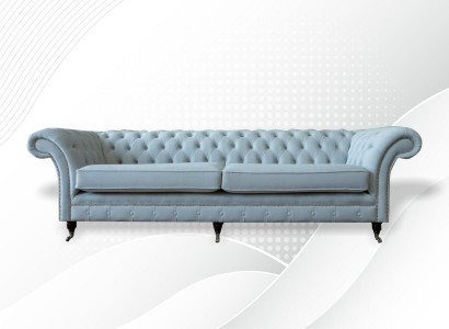 Polster Sofas Design Luxus Couch Sofa 4 er Stoff Couchen Viersitzer Samt Neu